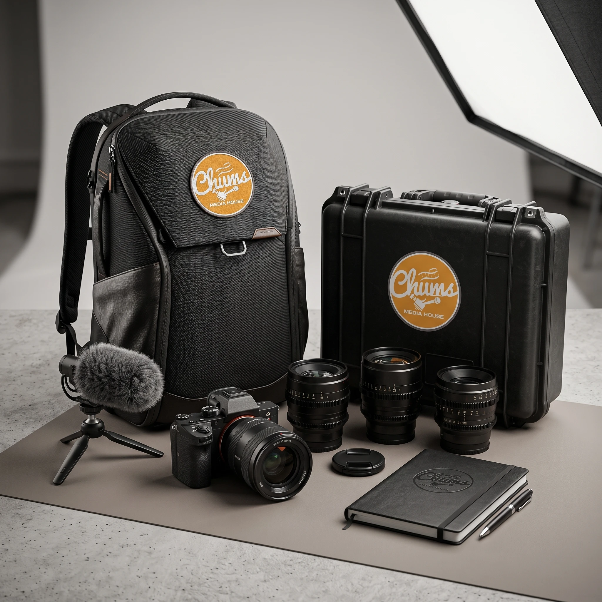 Chums Media House production mockup