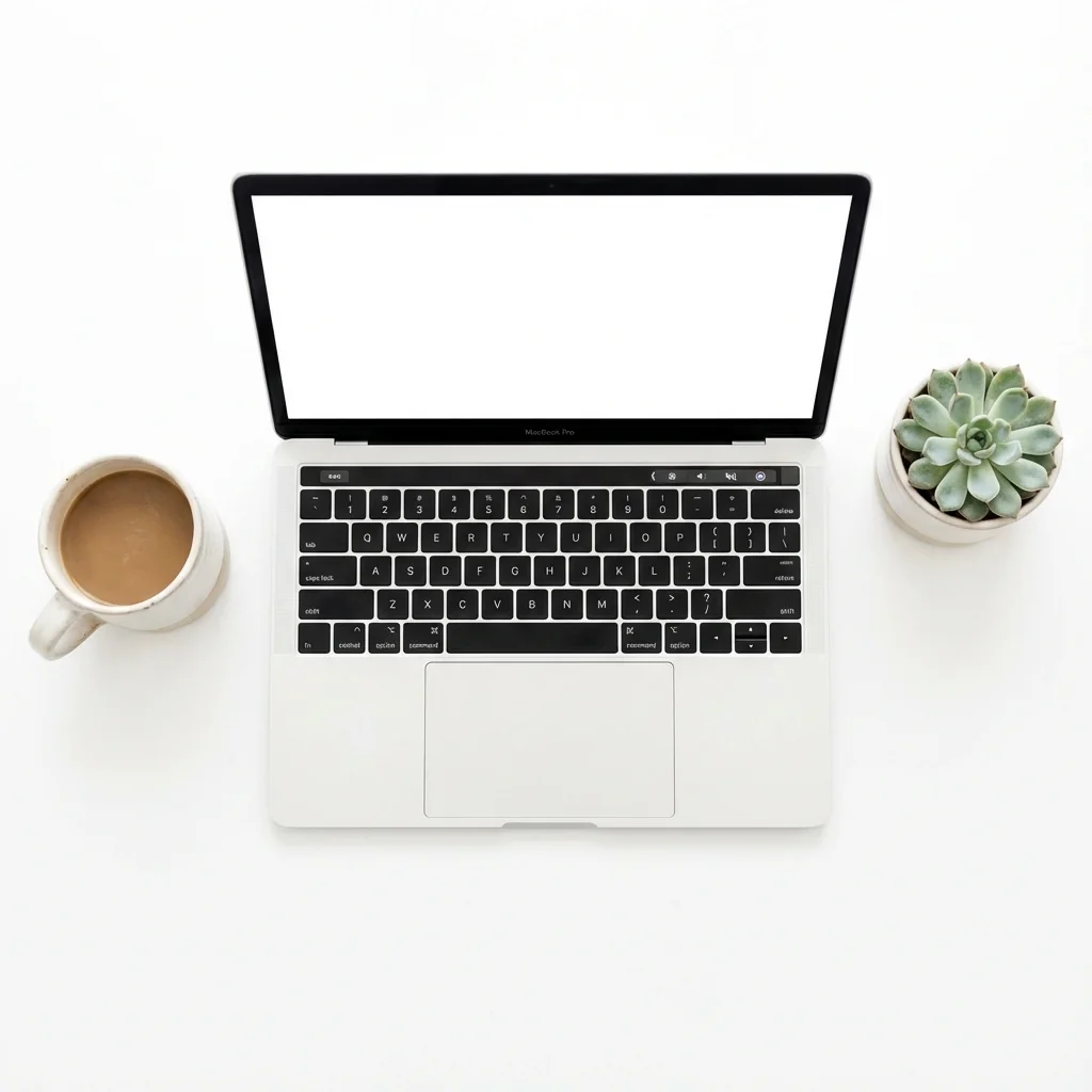 Minimalist desk setup